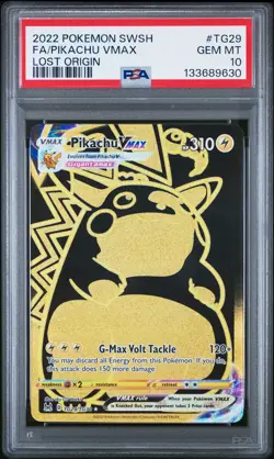 Pikachu Vmax - 2022 Pokemon Lost Origin #TG29 PSA 10 - Image 1