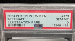 2024 Pokemon Twilight Masquerade Infernape #173 Illustration Rare PSA 10 Gem Min - Image 3