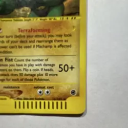 Pokemon Machamp 016/165 Expedition Base Set 120 HP Holo Rare Holo TCG Card - Image 3