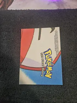 Pokemon Topps Blue Label 1999 Movie Sticker Puzzle Sheet Lapras Snorlax - Image 2