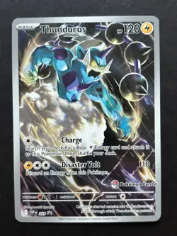 Thundurus 209 Pokemon Center Exclusive STAMPED Promo Holo Card - Image 1