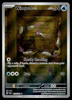 2023 Scarlet & Violet Series - Paradox Rift Wimpod Illustration Rare #191 - Image 1