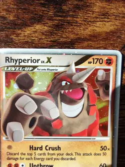 Rhyperior Lv X DP29 Diamond & Pearl Promo Holo Ultra Rare Pokemon - Image 2