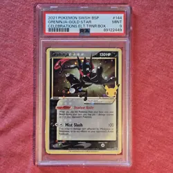 Pokemon Celebrations Promo: Greninja Gold Star SWSH144 - PSA 9 - Image 1