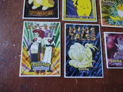 1999 POKEMON VENDING STICKER LOT 3"X4" PIKACHU TEAM ROCKET HAUNTER VINTAGE - Image 4