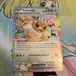 Pokemon Eevee ex Double Rare Holo 075/131 Prize Pack Series stamped - Image 1