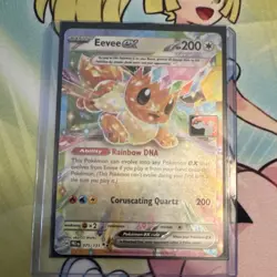 Pokemon Eevee ex Double Rare Holo 075/131 Prize Pack Series stamped - Image 3