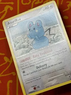 POKEMON TCG AZURILL 69/130 NON HOLO COMMON LIGHT PLAY DIAMOND & PEARL BASE - Image 3