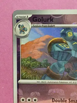 Pokemon Scarlet & Violet Black Bolt Golurk 043/086 Reverse Rare Masterball - Image 3