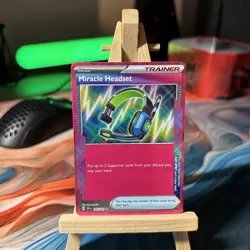 Pokemon Miracle Headset ACE SPEC Rare SV08: Surging Sparks 183/191 NM - Image 1