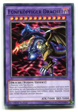 Yu-Gi-Oh! Funfkopfiger Drache Common MIL1-DE002 - Image 1