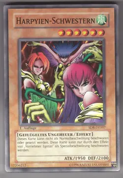 YU-GI-OH Harpyien Schwestern Common SD8-DE007 - Image 1