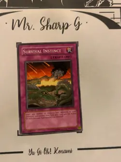 SURVIVAL INSTINCT - 1st EDITION SD09-EN029 ENGLISH Yu-Gi-Oh! CARD COMMON KONAMI - Image 2