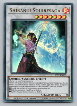Shiranui Squiresaga - SAST-ENSP1 - Ultra Rare - Limited Edition - Yugioh - Image 1
