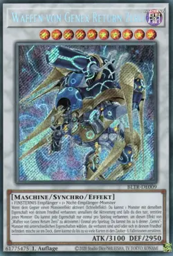 yugioh Waffen von Genex Return Zero BLTR-DE009 SECRET RARE 1AUFLAGE DEUTSCH - Image 1