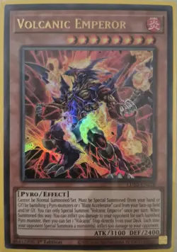 YuGiOh Volcanic Emperor Ultra Rare 1st Edition LD10-EN018 - Image 1