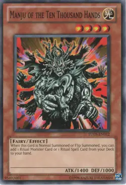 Yugioh Manju Of The Ten Thousand Hands TU05-EN012 Common NM - Image 1