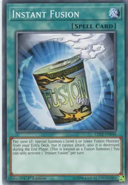 Yugioh Instant Fusion LED2-EN048 Common 1st Edition NM x3 Play Set - Image 1