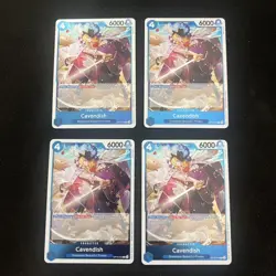 ONE PIECE TCG: Cavendish OP10-045 Rare x4 Royal Blood playset - Image 1