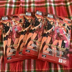 Lot of 4 One Piece TCG Heroines Edition EB-03 Sleeved Booster Pack - English - Image 1