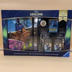 Disney Lorcana First Chapter Collector Set Bundle - 6 packs, portfolio, & promo - Image 1
