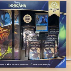 Disney Lorcana First Chapter Collector Set Bundle - 6 packs, portfolio, & promo - Image 2
