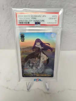 PSA 10 Weiss Schwarz Mege Fern SFN/S108-073SSP Signed Holo Japanese 2024 - Image 1
