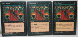 DARK RITUAL X3 MAGIC THE GATHERING ICE AGE 1995 MTG Trading Card #622 - Image 1