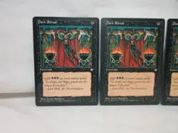 DARK RITUAL X3 MAGIC THE GATHERING ICE AGE 1995 MTG Trading Card #622 - Image 4
