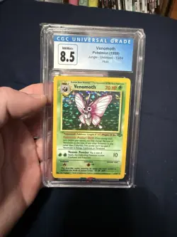 CGC 8.5 Venomoth Pokemon Jungle Unlimited 13/64 1999 Wizards of the Coast Card - Image 1