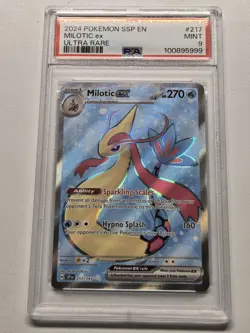 PSA 9 Milotic EX 217/191 Surging Sparks Ultra Rare Full Art Pokemon Card Mint - Image 1