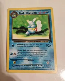 Rare Pokemon Card Team Rocket Dark Wartortle 46/82 Non Holo WOTC LP Vintage - Image 1