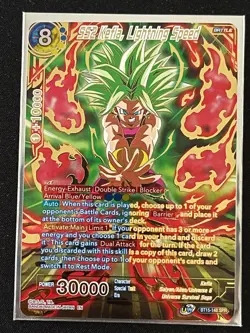 Dragon Ball Super Card Game SS2 Kefla Lightning Speed SPR Foil Card BT16-148 - Image 1