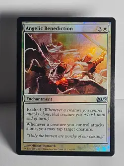 FOIL Angelic Benediction ✨ M13 Core Set #4/249 - EXALTED SHINY POWER! - Image 1