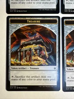 4x Mtg Ixalan Treasure Token NM Magic The Gathering - Image 2