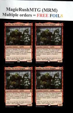 MRM ENGLISH 4x baron de la rue d'Ctain - Krenko, Tin Street Kingpin NM MTG WAR - Image 1