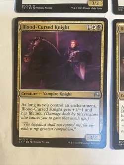 4x Mtg Magic Origins Blood-Cursed Knight NM Magic The Gathering - Image 2