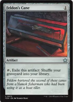 Feldon's Cane U Foundations 673 NM MTG - Image 1