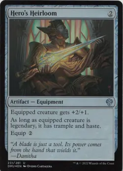 Hero's Heirloom - FOIL - U Dominaria United 231 - MTG - Image 1