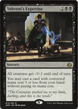 Yahenni's Expertise R Aether Revolt 75 LP-NM MTG - Image 1