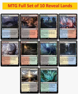 MTG Lot- Set Complet des 10 Reveal Dual Lands -Magic- Necroblossom Snarl - Image 1