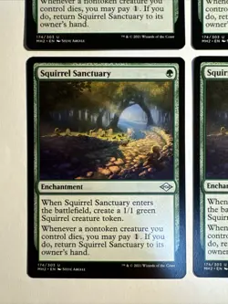 4x Mtg Modern Horizons 2 Squirrel Sanctuary NM/M Magic The Gathering - Image 2