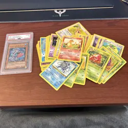 Pokemon Card Lot All Vintage 1995 Pokemon TCG Base Set, Base Set 2, Yu-Gi-Oh! - Image 1