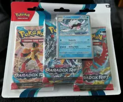 Pokemon TCG Paradox Rift Triple Pack Blister Cetitan - 3 Booster Packs & Promo - Image 1