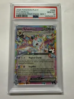 Pokemon TCG Sylveon EX 212/187 Prize Pack Series 7 Scarlet and Violet PSA 10 - Image 1