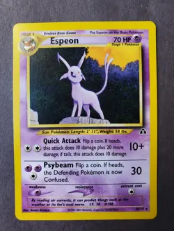 Near Mint Condition Espeon Neo Discovery Set 20/75 Pokemon Card - Image 1