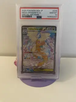 2025 POKEMON JPN M2A-MEGA DREAM EX SPECIAL ART RARE MEGA DRAGONITE EX PSA 10 - Image 1