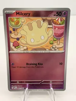 Pokemon TCG Milcery 043/094 Phantasmal Flames Reverse Holo - 2025 - Image 1