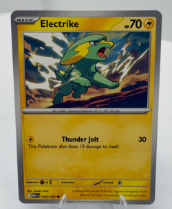 Pokemon TCG-Electrike 049/132 Me01: Mega Evolution Regular-Free Shipping NM - Image 1
