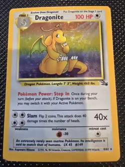 Lot of Fossil Holographic Pokemon Cards 1999-2000 Wizards of The Coast Vintage - Image 2